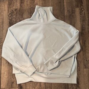 Lululemon SoftStreame Cowl Neck Sweatshirt - Light Blue - Size 10